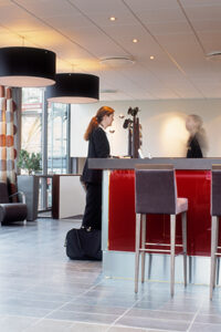 Hotel fotografering checkin